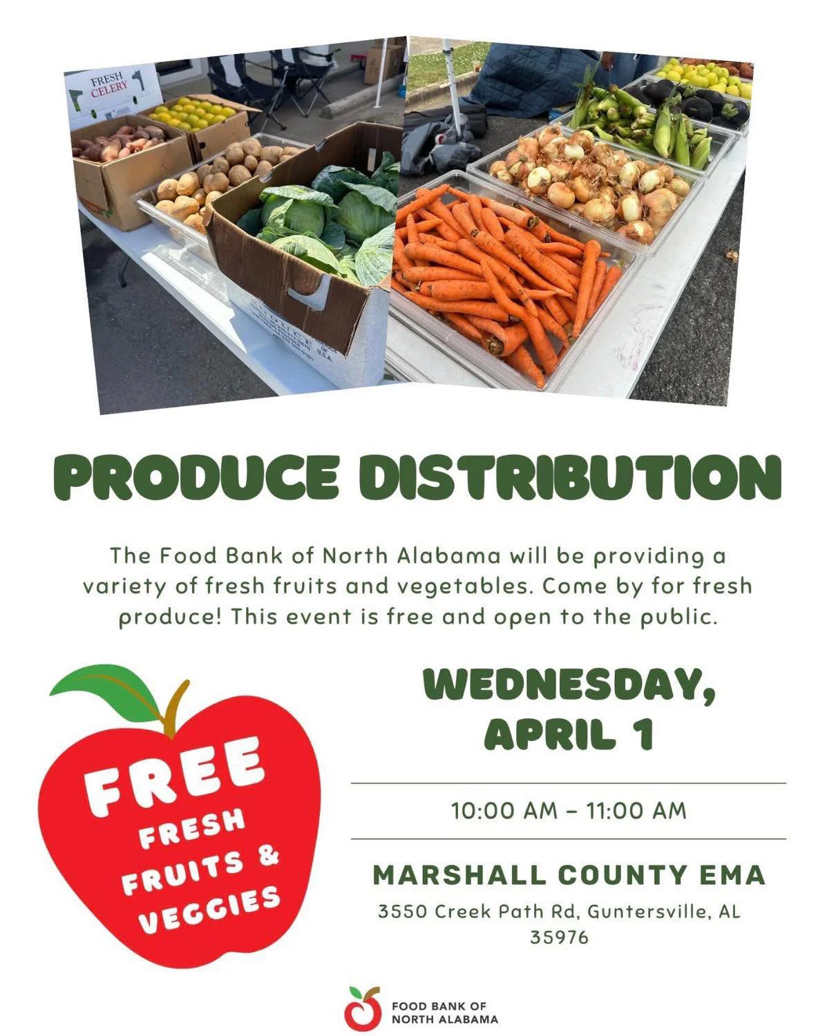 Food Bank of North Alabama Produce Distribution