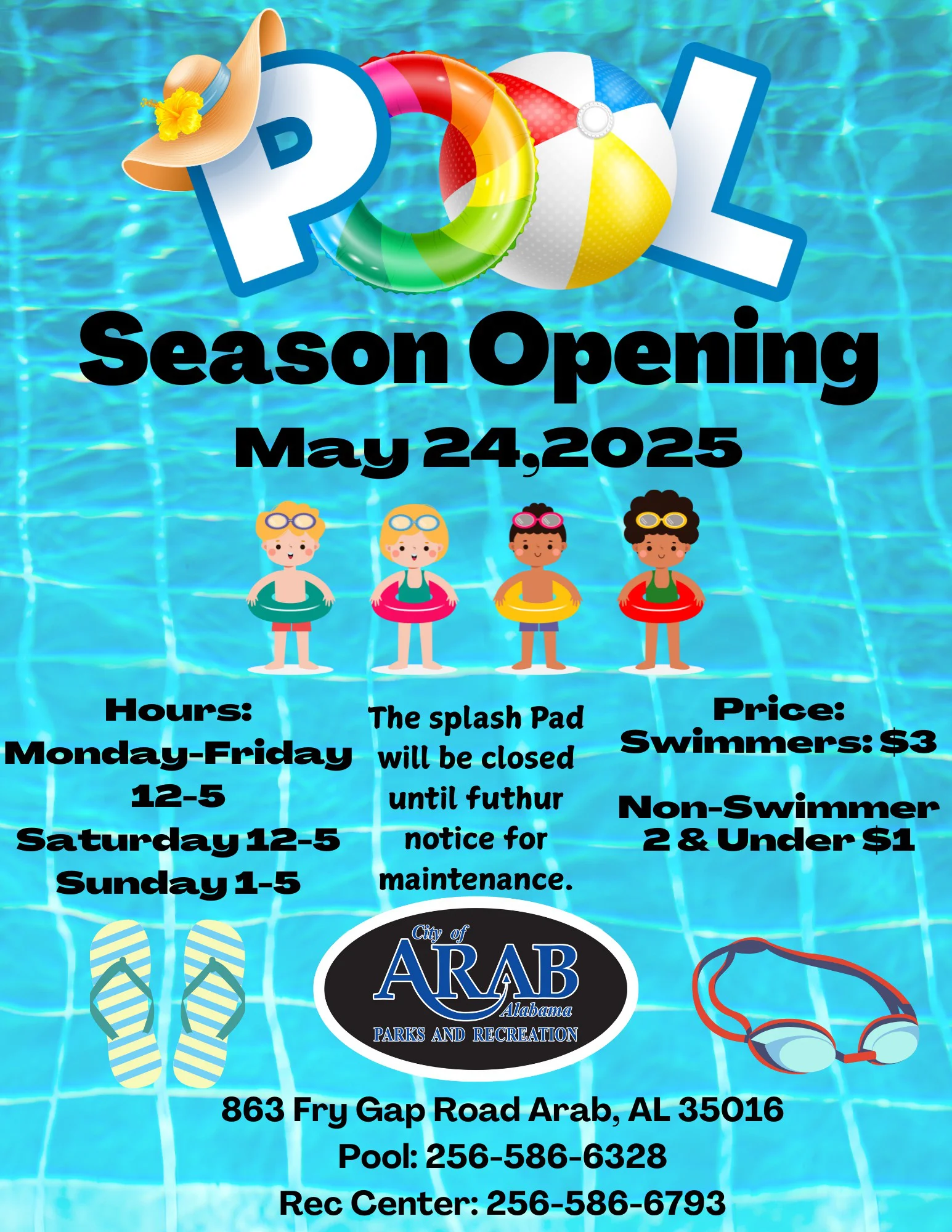 🌴☀️ Arab City Pool Opening Day – Luau Style! 🌊🍍