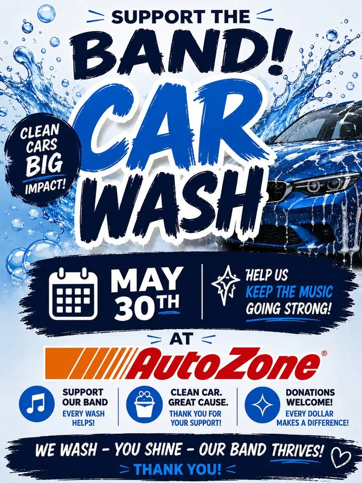 Brindlee Mtn. Marching Band Car Wash Fundraiser @ Auto Zone