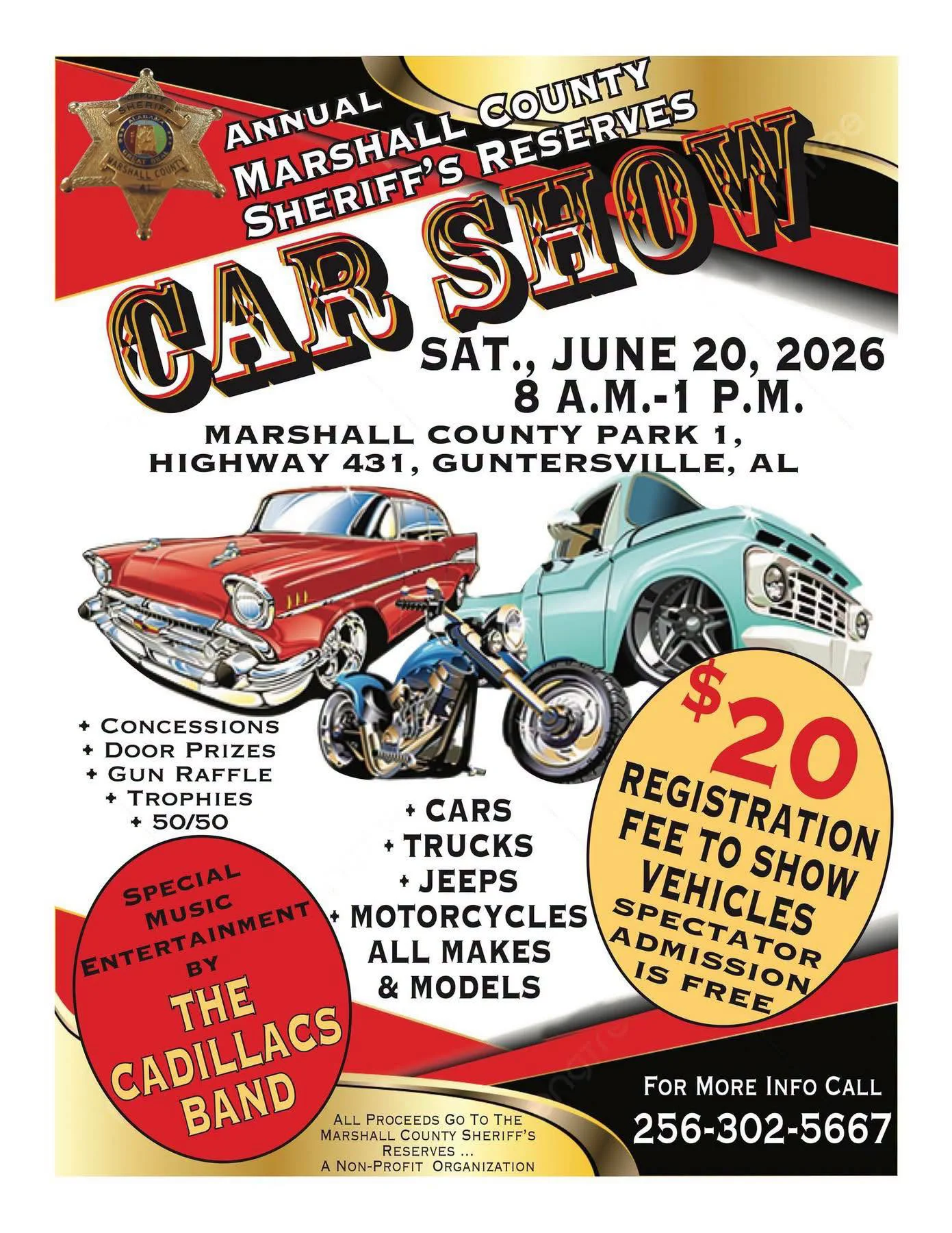 Marshall County Reserve Car show at County Park #1