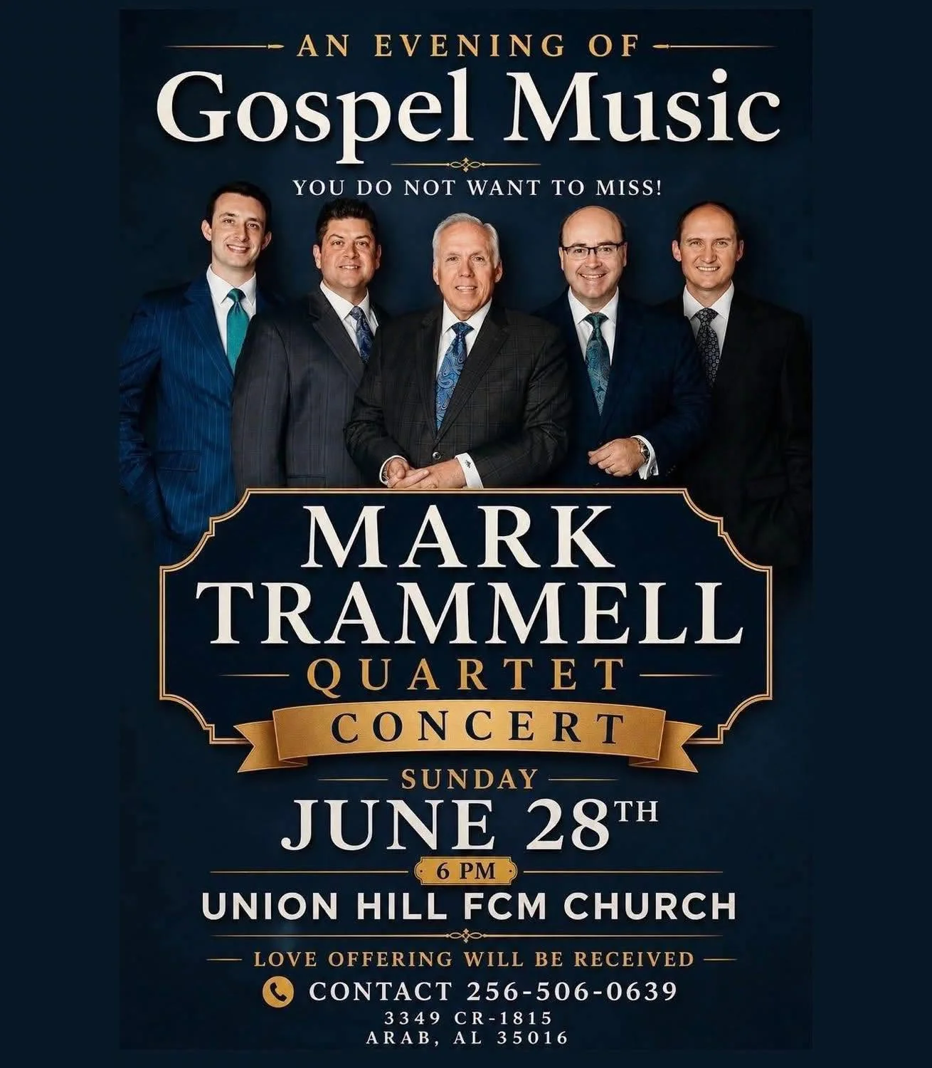 Pat Trammell Quartet at Union Hill FMC