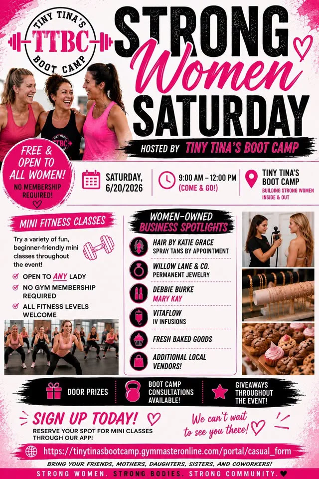 Strong Women Saturdays! at Tiny Tina's Boot Camp