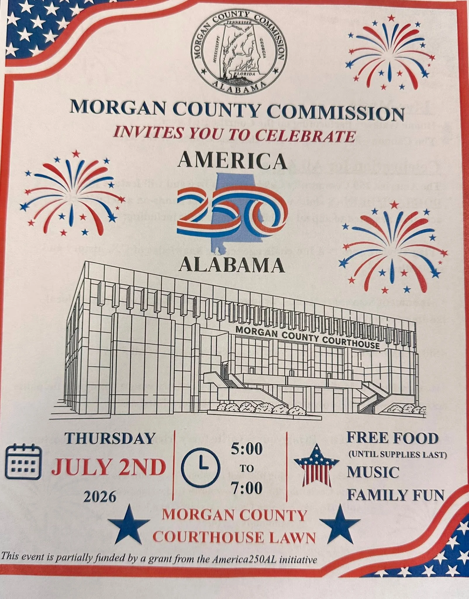 America 250 Celebration at the Morgan County Corthouse