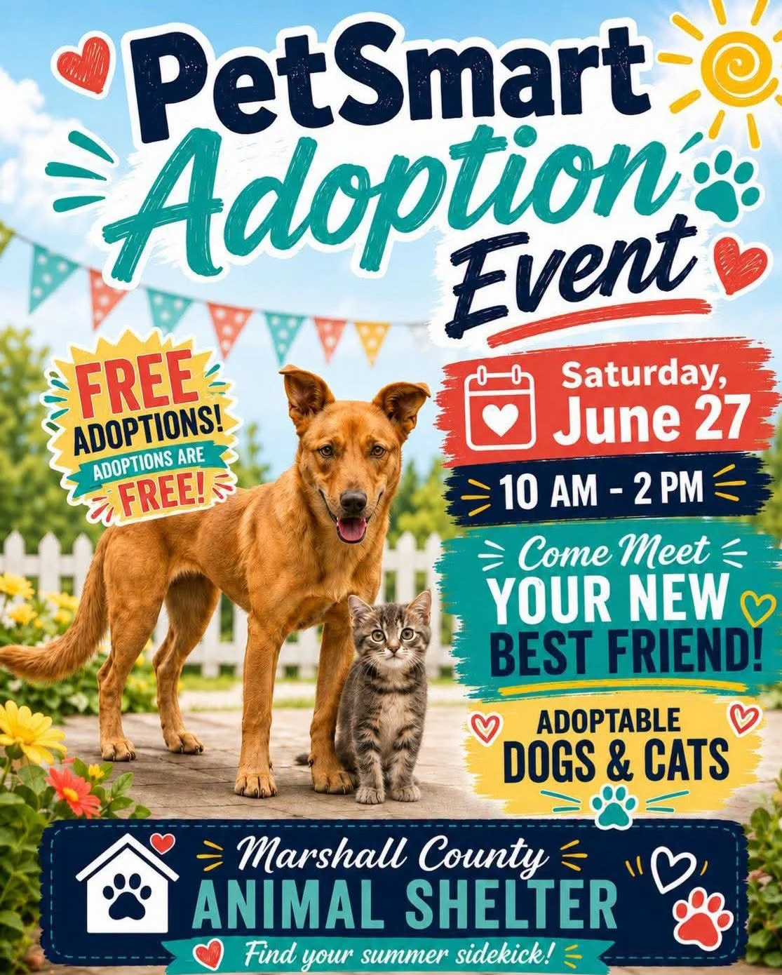 Marshall County Animal Shelter Free adoption event at PetSmart Albertville