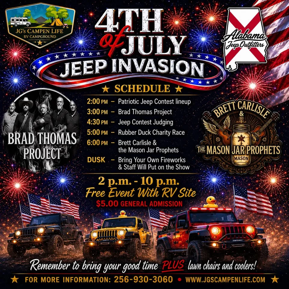 4th of July Jeep Invasion for 2026.