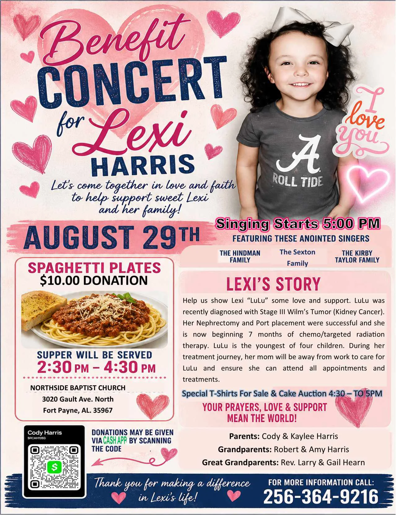 Benefit Dinner for Lexi Harris