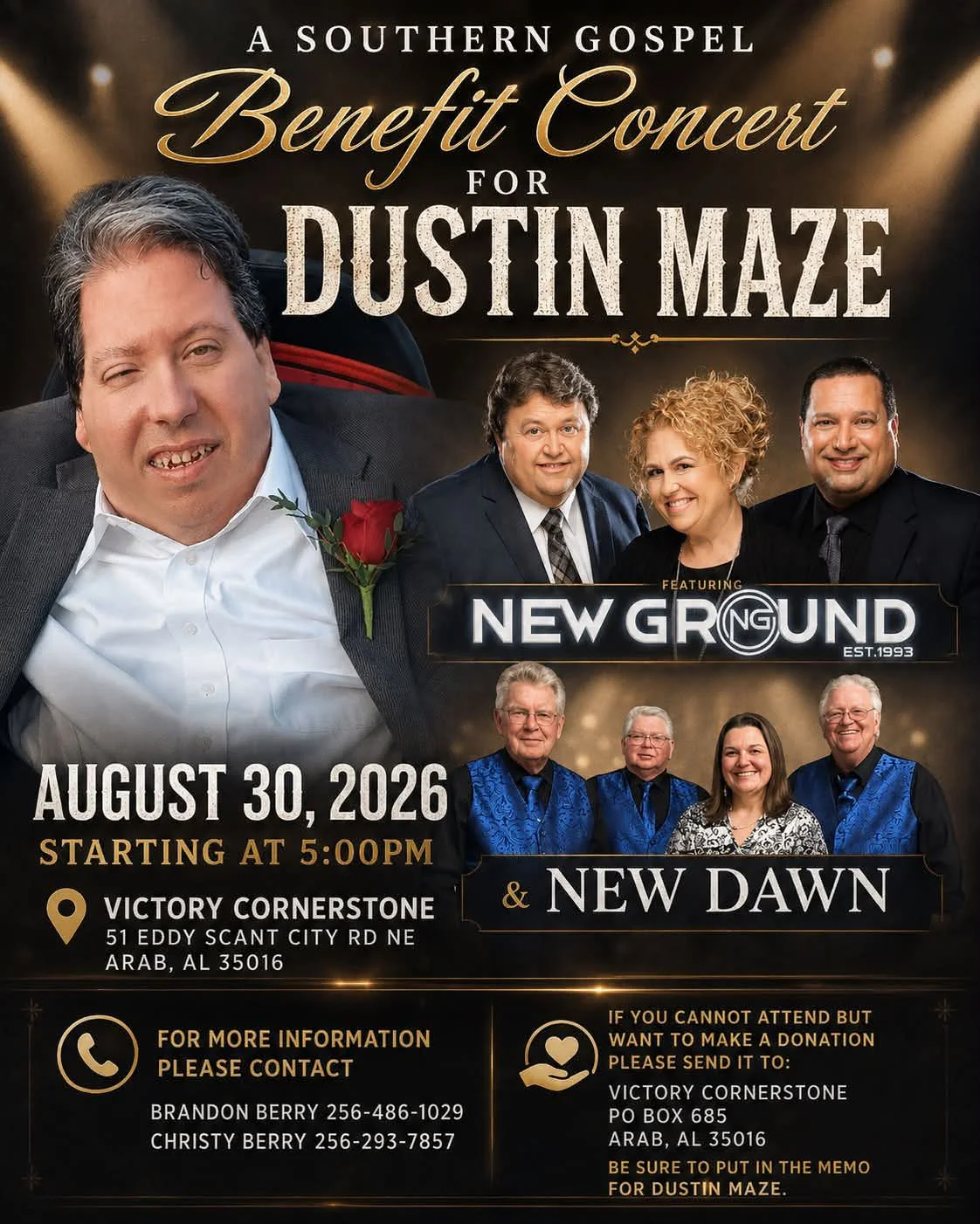 Benefit Concert for Dustin Maze