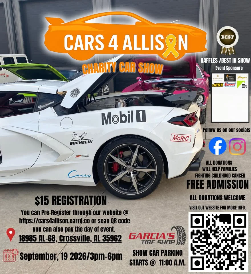 Cars4Allison Charity Car Show in Crossville
