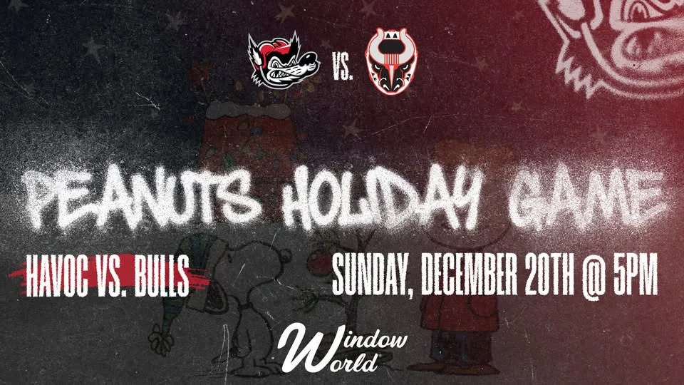 Huntsville Havoc vs Birmingham Bulls Peanuts Holiday Game
