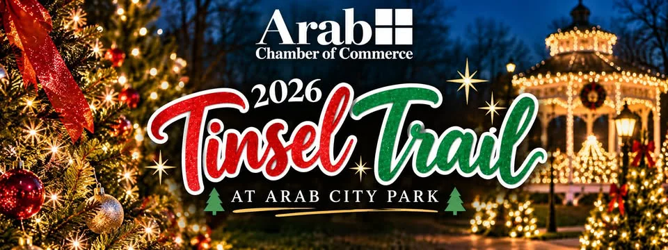 Arab Chamber of Commerce Tinsel Trail Lighting at Arab City Park