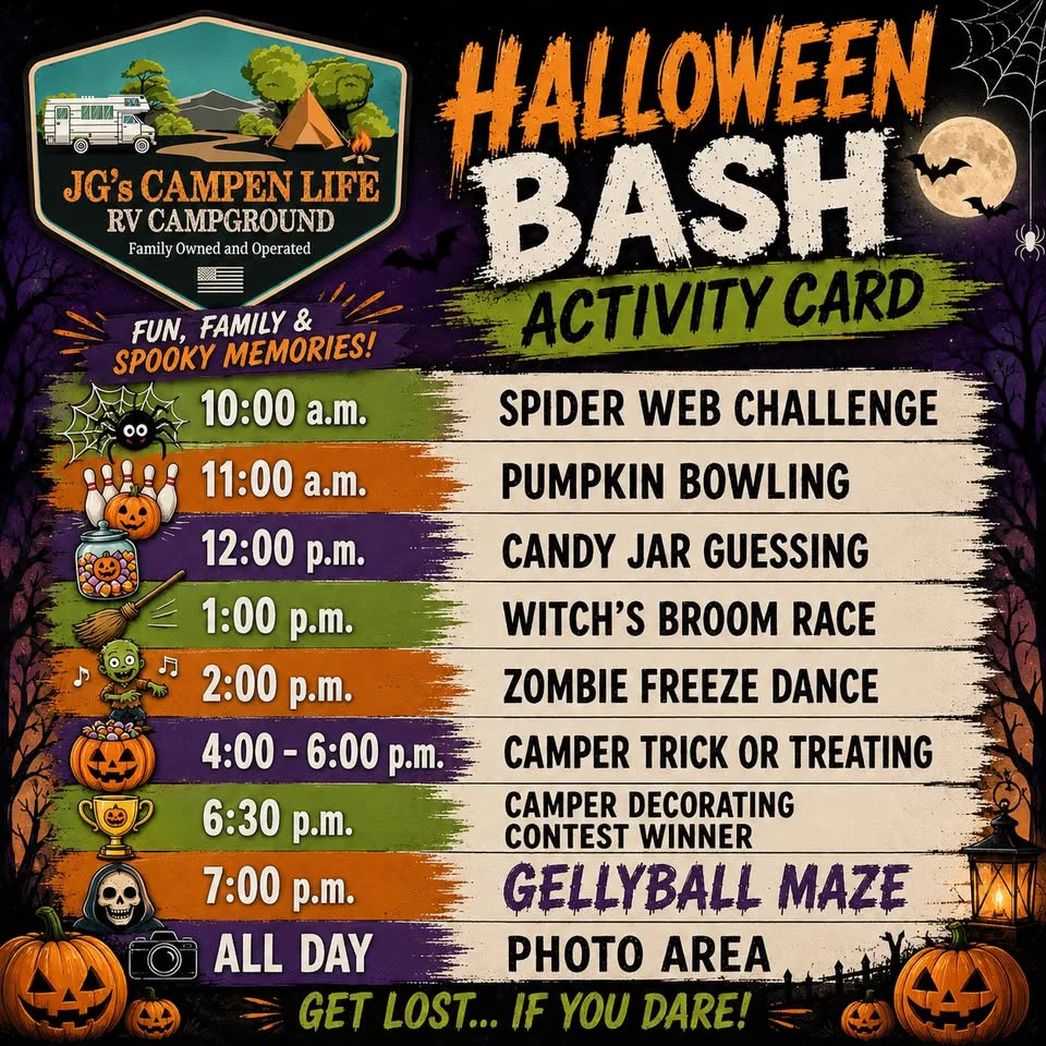 JG’s Campen Life RV Campground Halloween Bash